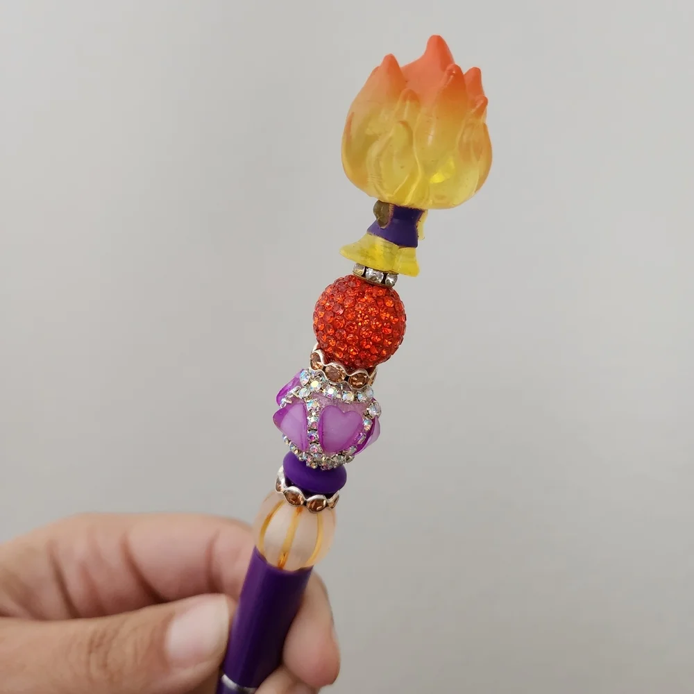 Disney Doorable Elemental Custom Beaded Black Ink Pen